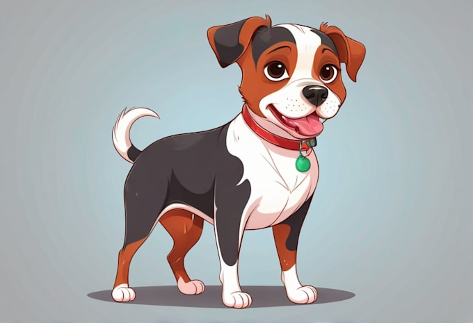 Gig Preview - Draw illustration animal pet cartoon portrait vector art