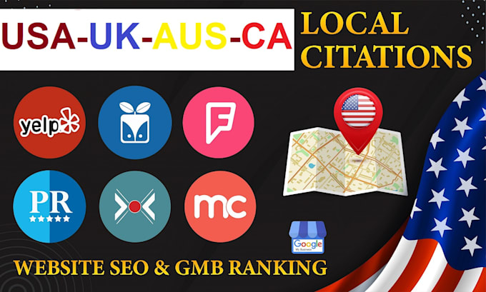 Gig Preview - Do local citations for boost your business on google