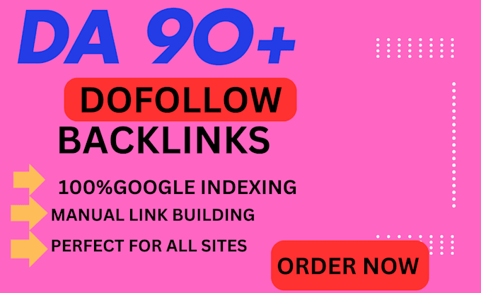 Gig Preview - Provides 25 high authority da 90 plus SEO backlinks