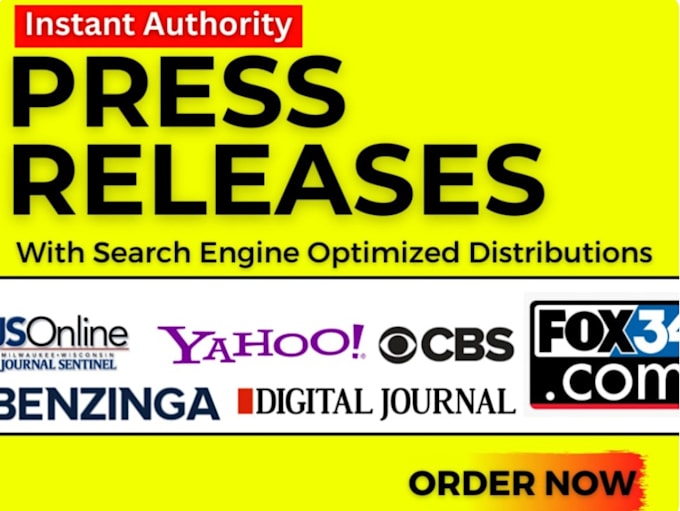 Gig Preview - Write and distribute your press release to 350 news outlets in 24 hours