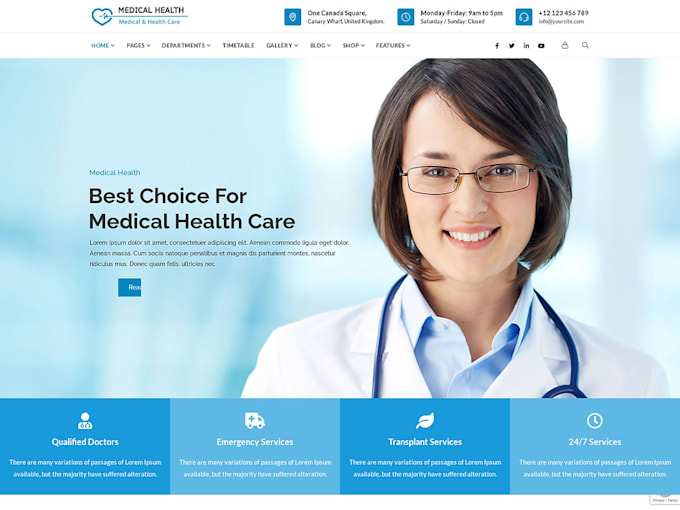 Gig Preview - Create healthcare staffing agency website, homecare website, healthcare staffing