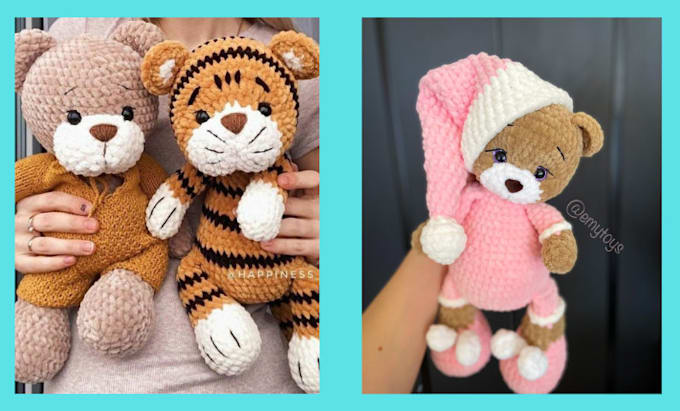 Gig Preview - Create unique crochet patterns amigurumi designs and knitting patterns