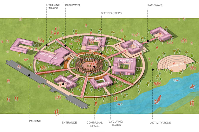 Gig Preview - Create 2d architectural rendering for your project