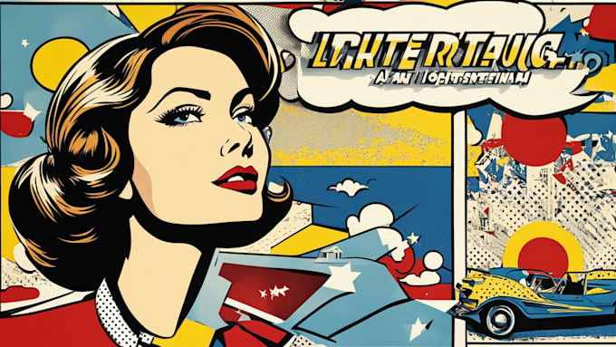 Gig Preview - Create a retro pop art roy lichtenstein style