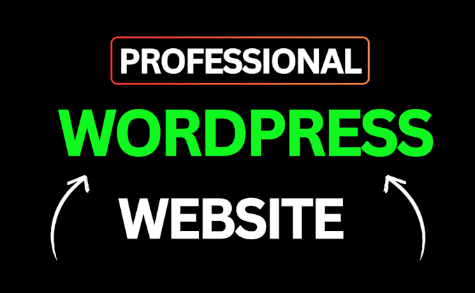 Gig Preview - Build wordpress website design and website development