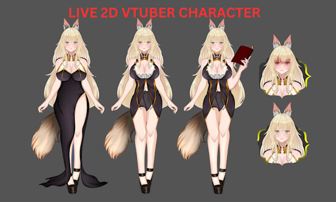 Bestseller - draw live 2d vtuber avatar prplive assets vtuber studio stream pngtuber facerig