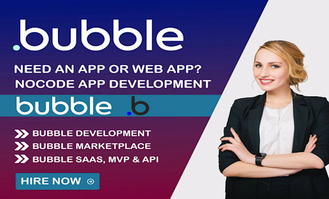 Gig Preview - Develop bubble saas website, bubble saas, bubble crm, bubble mvp