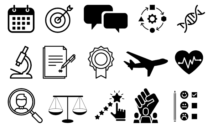 Gig Preview - Design unique modren simple icon set for your business