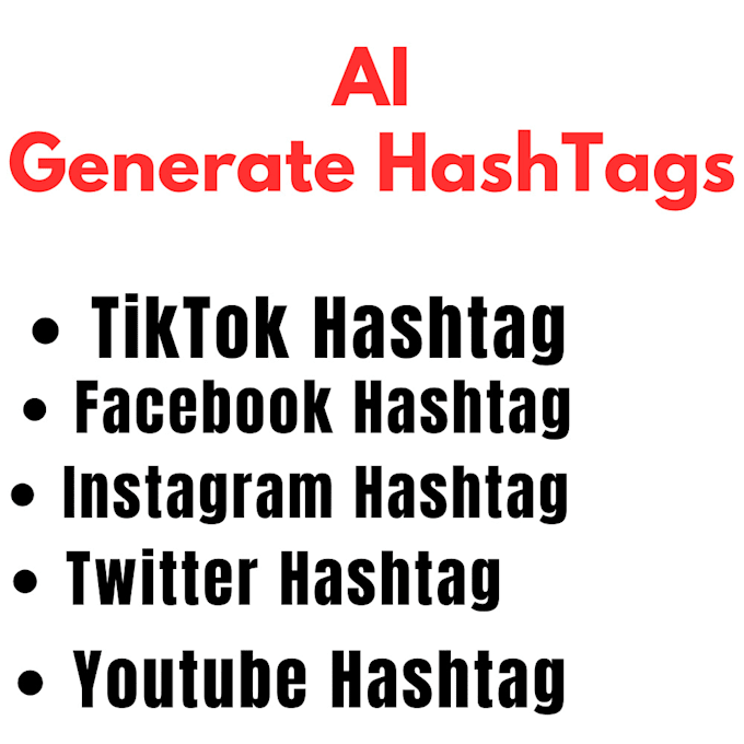 Bestseller - do find the ai best hashtags for your instagram ,fb post