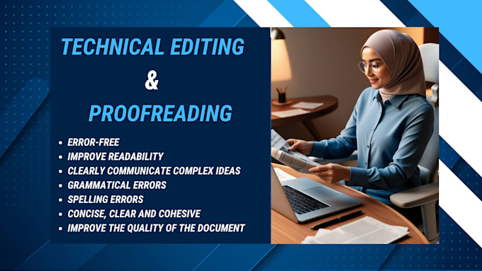 Gig Preview - Do technical editing and proofreading of your documents