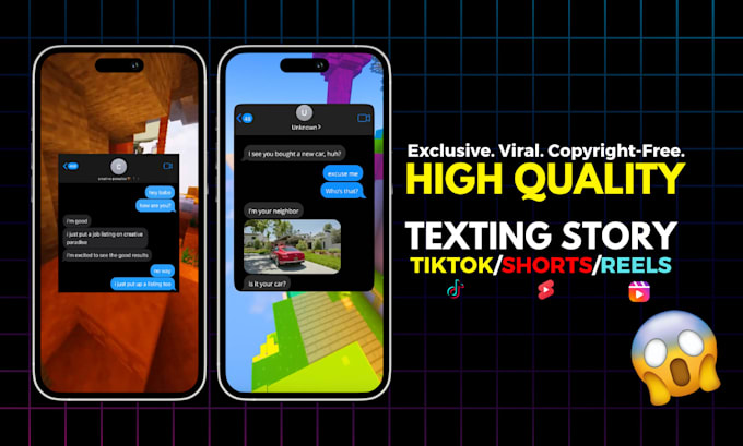 Gig Preview - Create viral text message reddit story videos for tiktok and youtube shorts