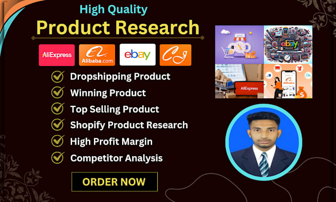 Gig Preview - Do dropshipping product research, winning product, shopify product research