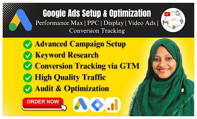 Bestseller - setup google performance max, display, PPC, video ads and conversion tracking