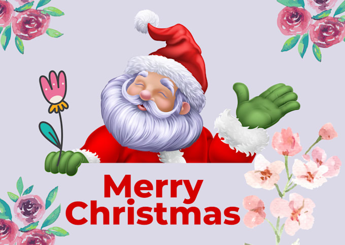 Gig Preview - 2d,3d christmas cartoon character santa claus, xmas cartoon grinch mickey mouse