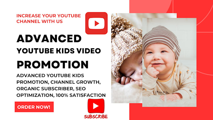 Gig Preview - Do organic USA kids youtube video promotion channel marketing viral google ads