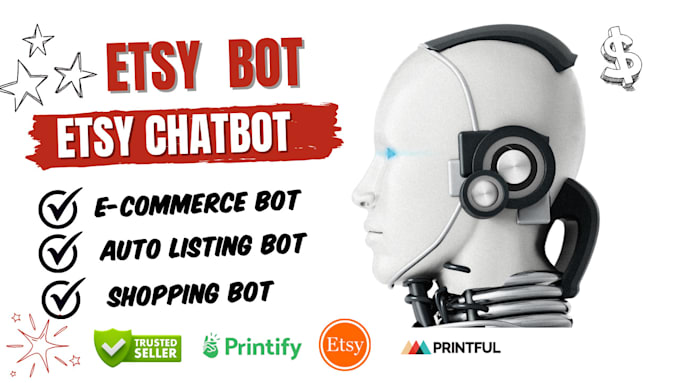 Gig Preview - Build youtube bot, etsy bot, ebay bot, listing bot, shopify bot, amazon bot