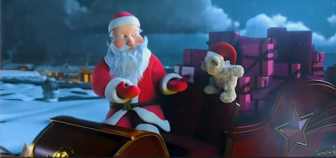 Gig Preview - Christmas animation christmas card merry christmas new year animation video ads