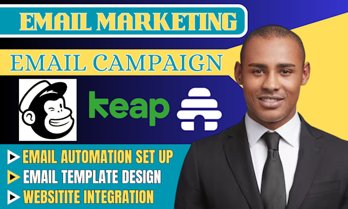 Gig Preview - Setup email campaign newsletter on hubspot keap apptivo sugarcrm mailchimp zoho