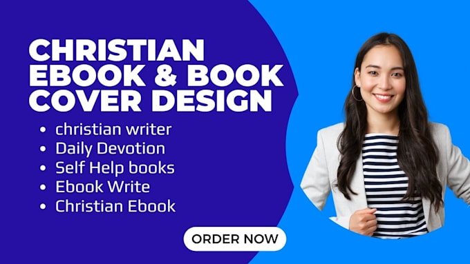 Gig Preview - Christian ebook christian book cover christian ebook writer christian book cover