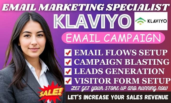 Bestseller - setup complete email marketing klaviyo activecampaign flows setup sales funnel