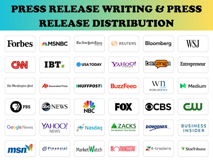 Gig Preview - Write and distribute your press release to 350 news outlets in 24 hours