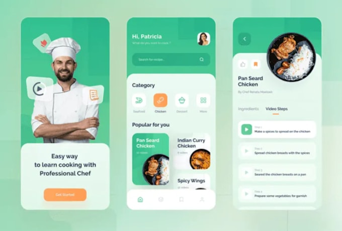 Gig Preview - Develop ai cooking recipes app, food recipes app, restaurant app