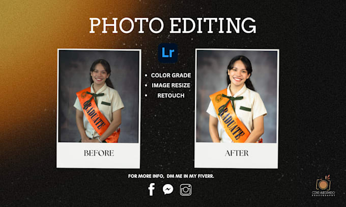 Gig Preview - Edit your raw photo editing in lightroom