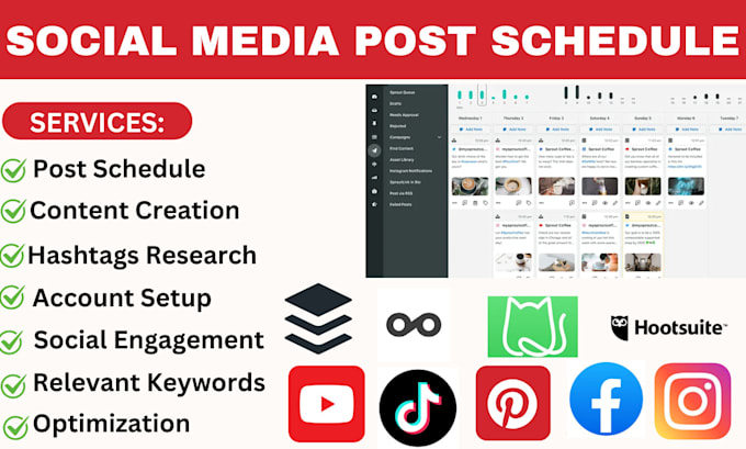 Gig Preview - Schedule your social media posts on loomly later buffer hootsuite metricool