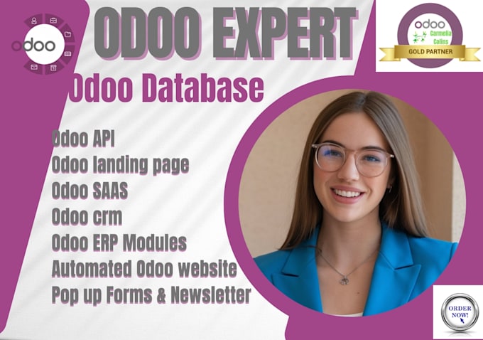 Gig Preview - Setup odoo database odoo crm odoo erp modules redesign odoo website odoo blog