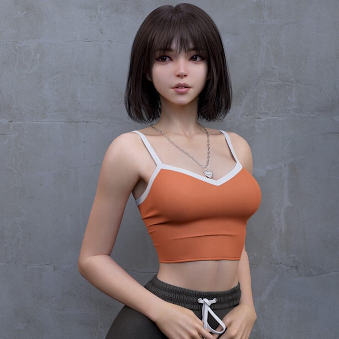 Gig Preview - 3d realistic character, 3d game character, 3d character design in ue5 or unity