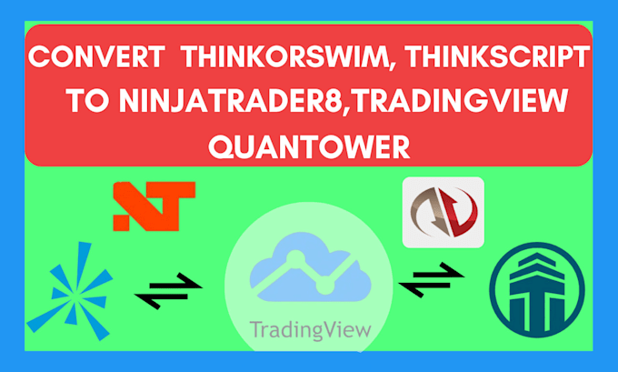 Gig Preview - Convert thinkorswim thinkscript to ninjatrader8, tradingview and quantower