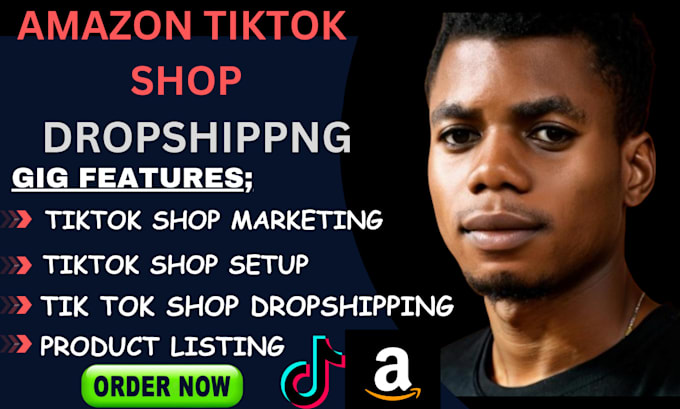 Gig Preview - Do amazon tiktok shop dropshipping shopify listing