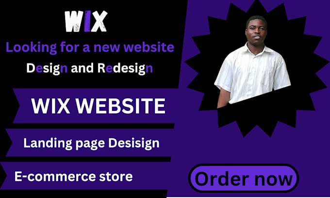 Gig Preview - Design wix website redesign wix website landing page ecommerce store