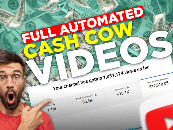 Gig Preview - Boost youtube channel earning to get 10k passive income in 2 months