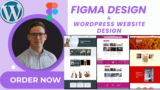 Gig Preview - Design stunning figma website design, figma design and wordpress website design