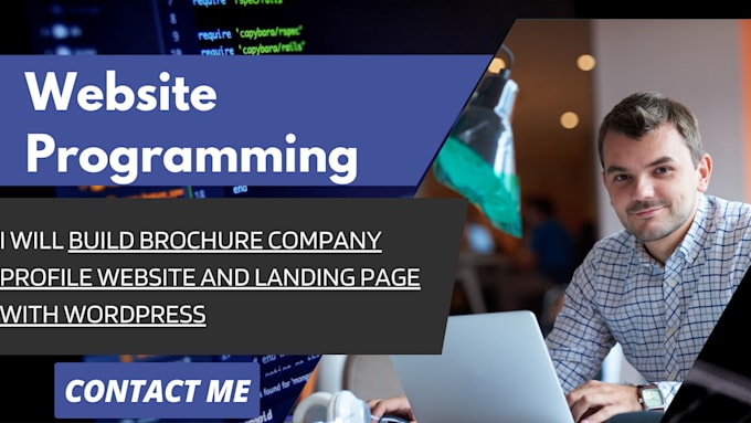 Gig Preview - Build brochure company profile website and landing page with wordpress