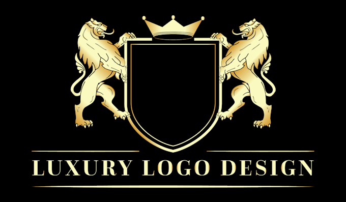 Gig Preview - Design gold luxury logo