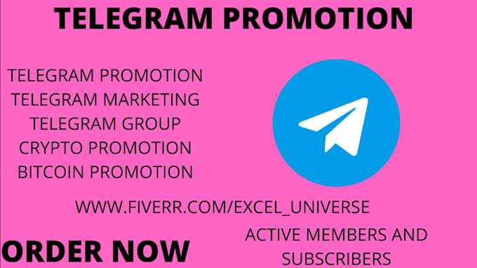 Gig Preview - Promote telegram group, telegram channel, telegram scrapper organically for you