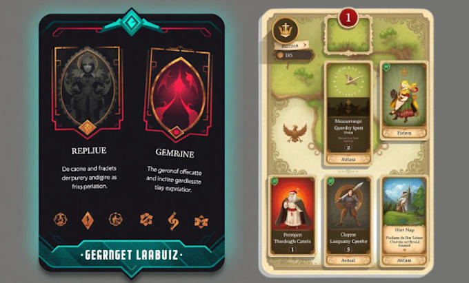 Gig Preview - Design card game, board game, trading cards, tarot cards, custom cards template