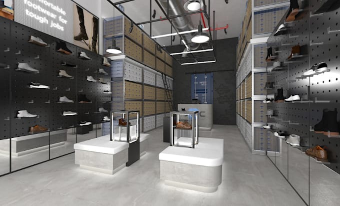 Bestseller - do 3d cgi retail store design, boutique with 3d rendering