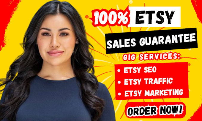 Gig Preview - Do etsy shop promotion campaign etsy seo traffic to rank and boost etsy sales