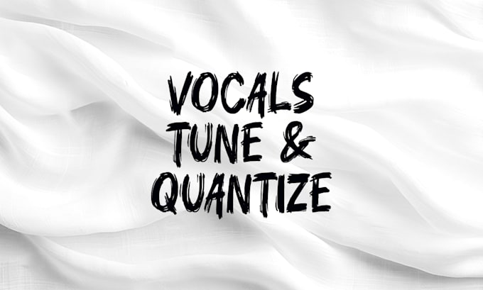 Gig Preview - Professionally tune your vocal track