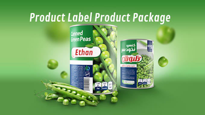 Gig Preview - Create product label design product package design mockup