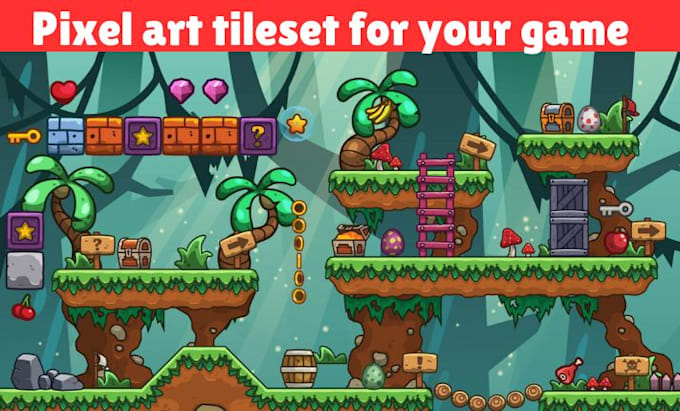 Gig Preview - Make a pixel art tileset for your game