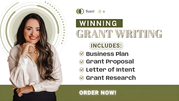 Gig Preview - Do grant writing, proposal, research, application, and submission for grants