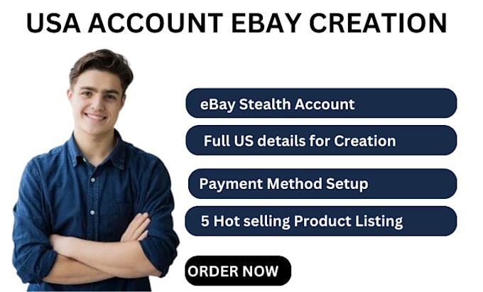 Gig Preview - Create an unsuspended ebay account stealth account high limit ebay store setup