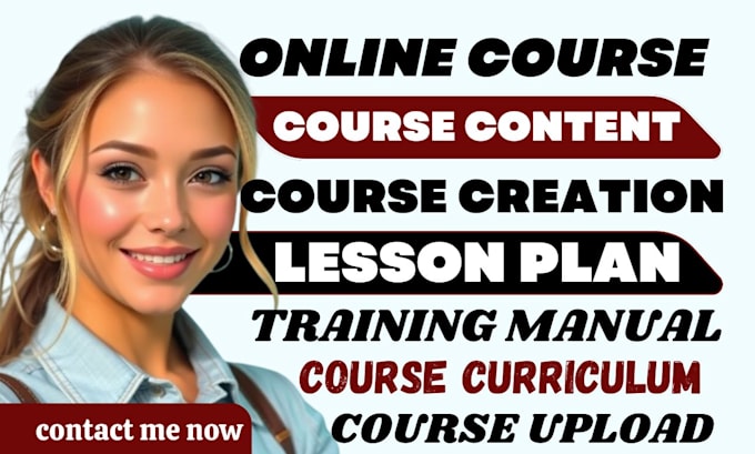 Bestseller - create online course content training manual course curriculum course creation