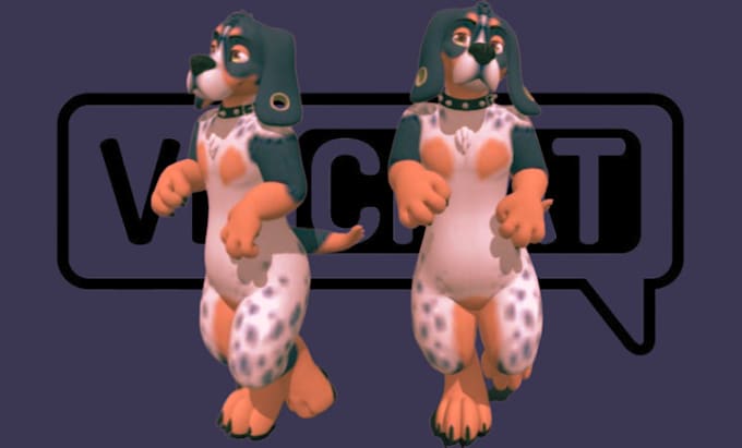 Gig Preview - Vrchat avatar fursona furry avatar 3d model nsfw for vtuber vrchat