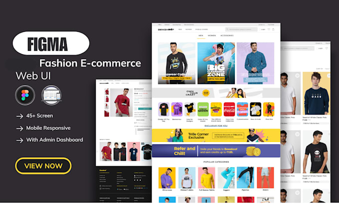 Gig Preview - Create figma landing page, figma ecommerce website, UI UX website design for you