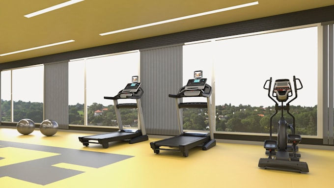 Gig Preview - Design 3d gym, 3d fitness centre, 3d sports centre and 3d renovation